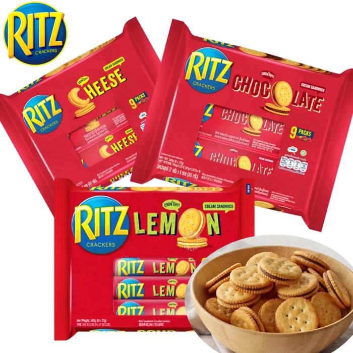 RITZ卡夫乐之饼干芝士夹心柠檬夹心休闲饼干243g包邮图片