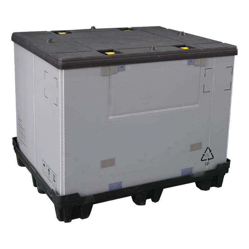 批发蜂窝板围板箱 汽车配件周装箱防水防静电折叠pp蜂窝板围板箱