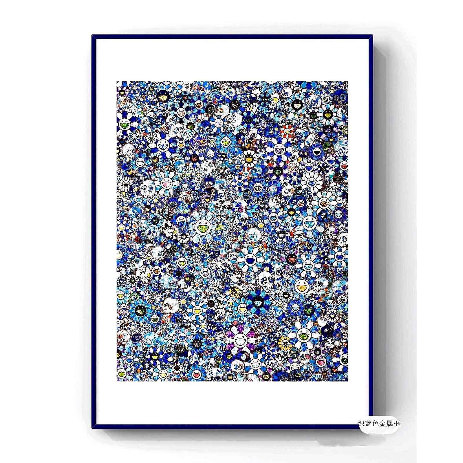 拼图1000片相框500片金属画 画框大3djp拼图框平图70×50x75裱框