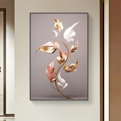 网红家高大玄业大级感入画户关客厅廊餐走厅背景墙装饰壁灯挂画