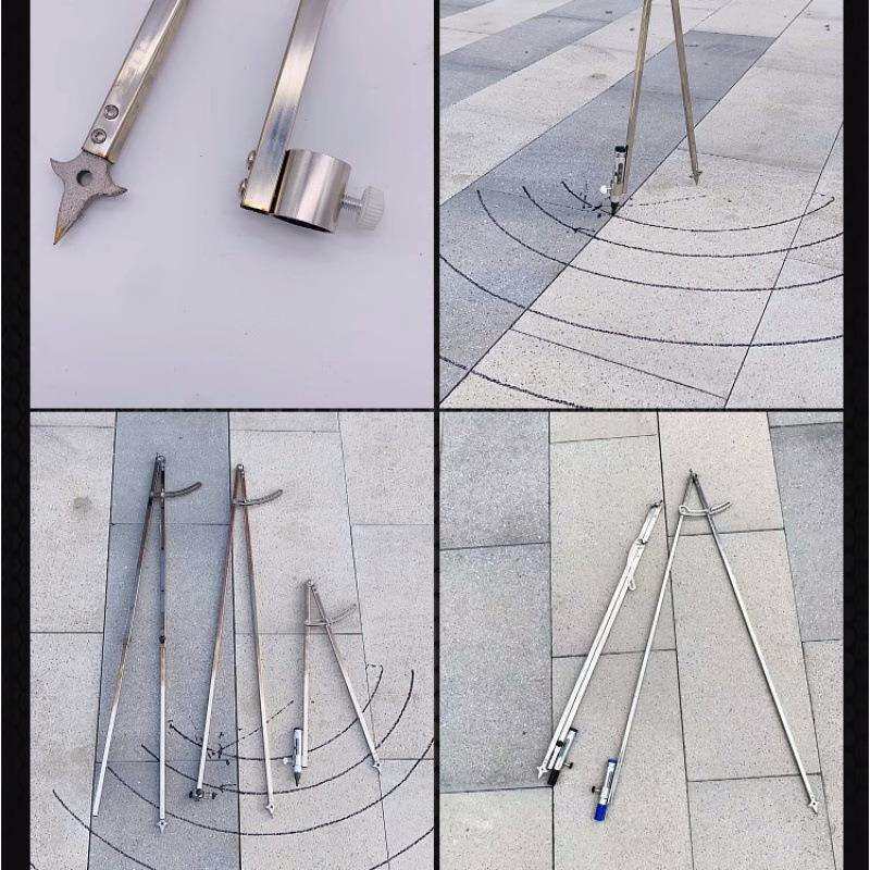 巧致工业级圆规画规不锈钢大园规专业划线器特大号划规装修绘图尖
