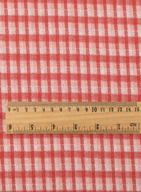 30支平纹针织格子布290g全涤彩色格纹面料色织童装面料外贸批发