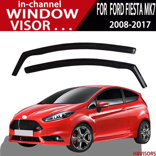 适用于福特FIESTAMK7内嵌式雨眉晴雨挡车窗插入式Windowvisor