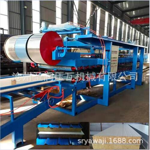 厂家全自动彩钢岩棉泡沫复合板设备彩钢复合板机净化板成型机