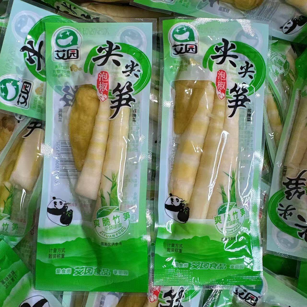 四川特产艾园尖尖笋泡椒味袋装爽脆竹笋艾园食品开袋即食休闲零食