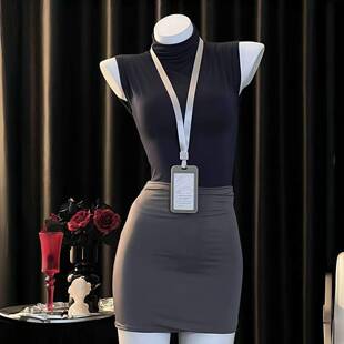 ****制服OL女秘书cosplay角色扮演办公室老师空姐包臀短裙可外穿