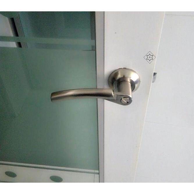 洗手间钩锁手柄铝合金玻璃门锁推拉门勾锁门拉手把手厕所单门平开