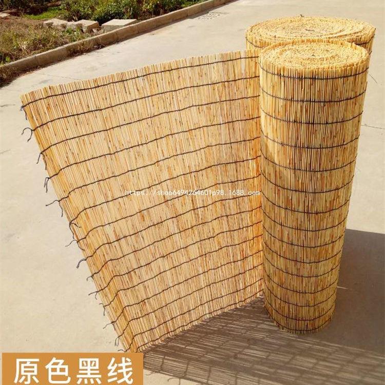 专用帘子大卷安装遮阳草帘卷帘窗帘工程隔断墙面装饰复古吊顶草席