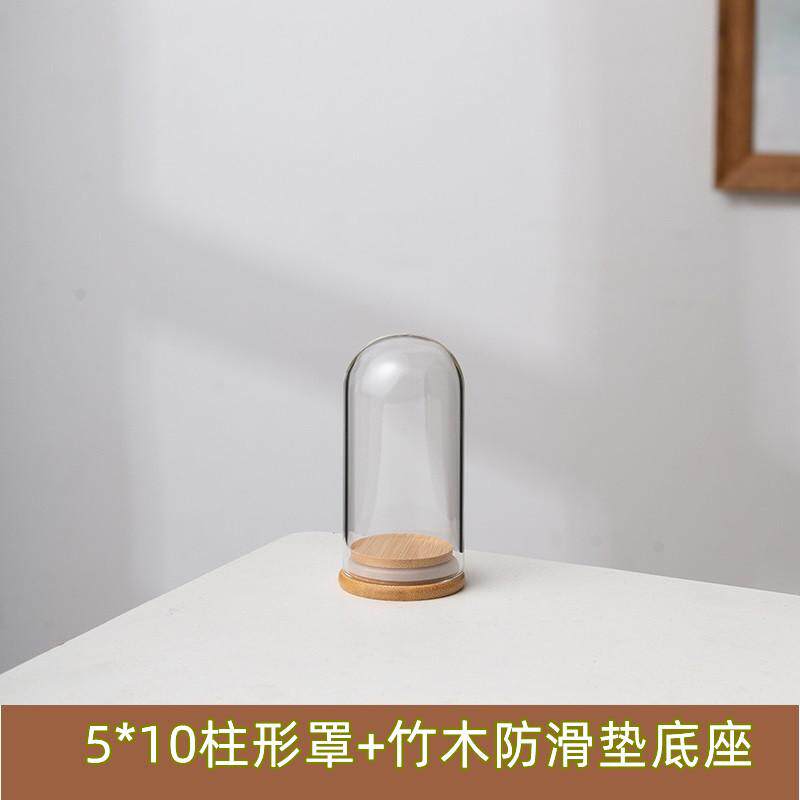 球形玻璃罩卡通装饰品玫瑰花束手工纪念摆设品干花珠宝摆件