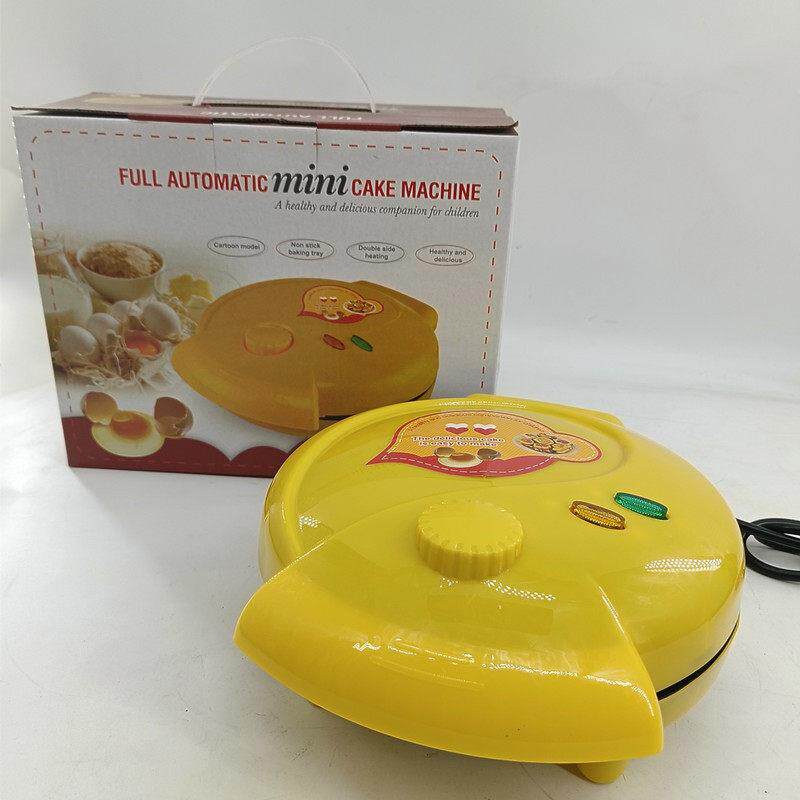 迷你卡通多功能蛋糕机迷你全自动家用蛋糕机电饼档厨房用品110V