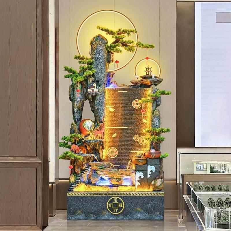 客厅流水摆件假山循环水景观家居摆设送礼办公室别墅会所装饰摆饰