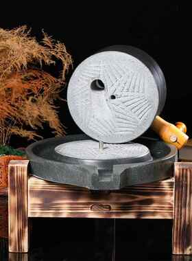 复古小石磨家用石手石工家F875SHMS磨用石磨盘小磨家用迷你石磨豆