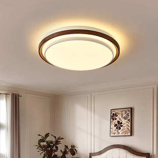 餐厅卧室创意古风中山新款 卧复古间护眼吸顶灯灯具灯具书房主中灯