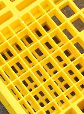 加厚黄田塑料托KQR盘板网格塑料卡板塑胶色栈字叉车栈板塑胶托盘