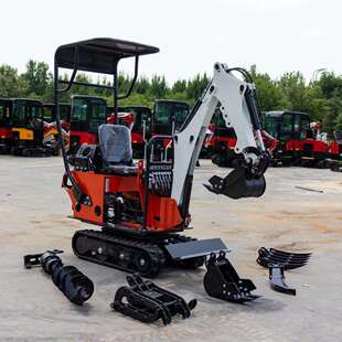 出口法国多功能微型履带液压挖掘机 农用种植挖坑Mini excavator