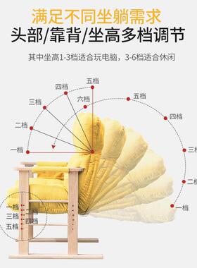 逸电学脑RF-SF075用椅家懒人沙发靠背生宿舍电竞椅可躺书房办公家