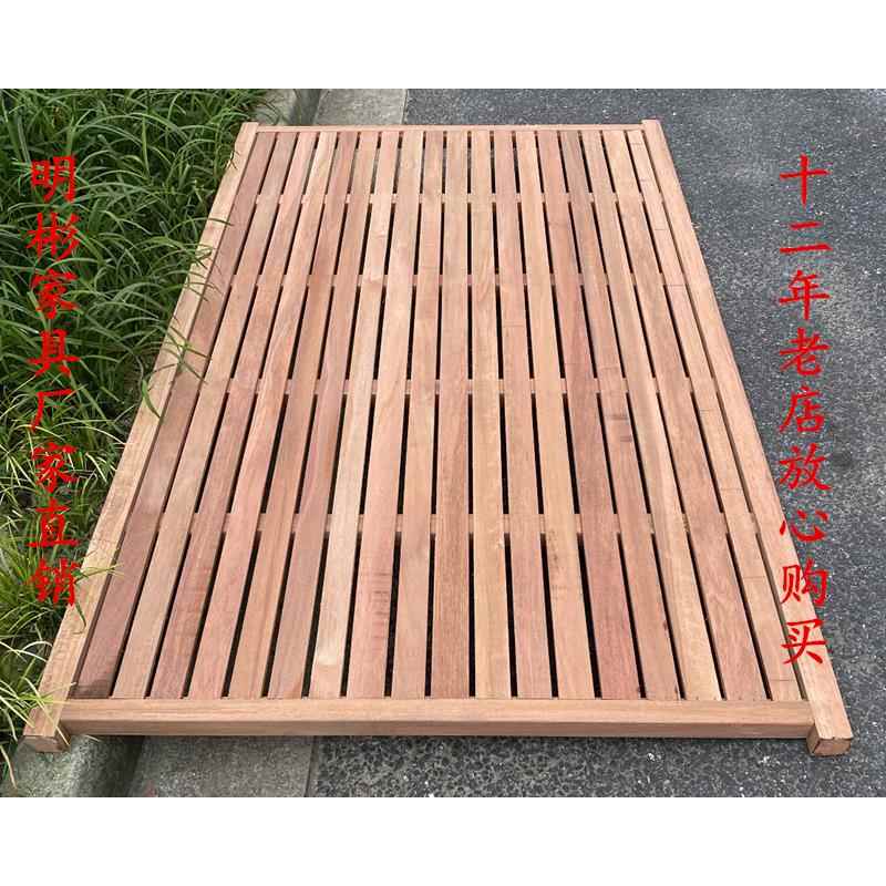 定制实木床板整块可定制折叠排骨架柳桉木棚加厚护腰硬板无漆环保图片