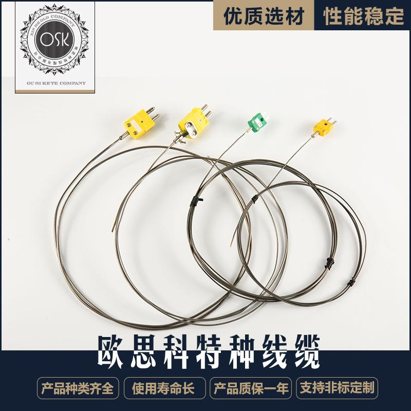 厂家直销各规格热电偶K型耐高温铠装热电偶带插头测温头热电偶