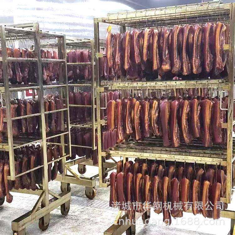 供应2车500公斤香肠加工熏蒸炉 四川腊肉全套做肠的设备