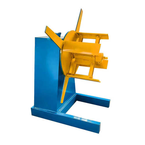 1.5吨上料架 液压开卷机设备 电动收卷机 压瓦机带压臂电动上料架