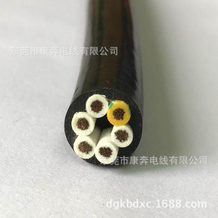 6芯多股软护套电缆RVV6*0.75mm2控制线电源线软护套线