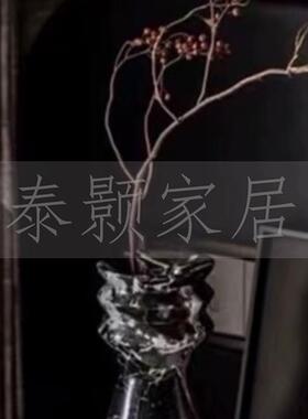 现代简约样板花房头JJ柜飘窗大理石瓶插花饰画香薰组合装饰床装摆