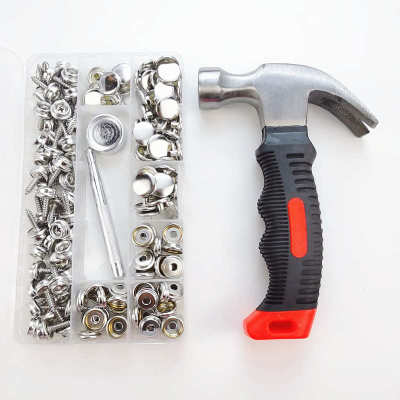 150pcs帆布金属铜制15mm不锈钢螺丝大白扣 船舶级不锈钢船帆布扣