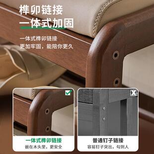 实木换鞋 凳软凳子门口包凳一体鞋 柜玄家N793 凳用入户进坐门穿鞋