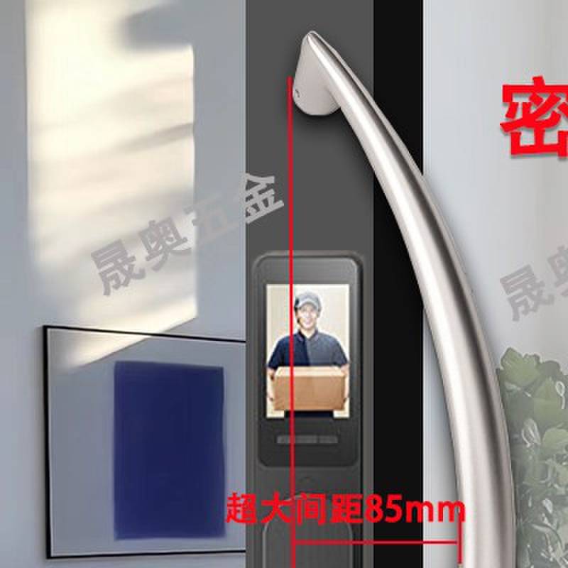 重型拉门密码锁门阳台门移门大拉手实心氧化工艺635长把手手柄图片