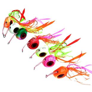 60-00克石斑海鳗慢摇铁板海钓炎月饵路亚胡须佬鱿鱼海鲈真鲷钓组