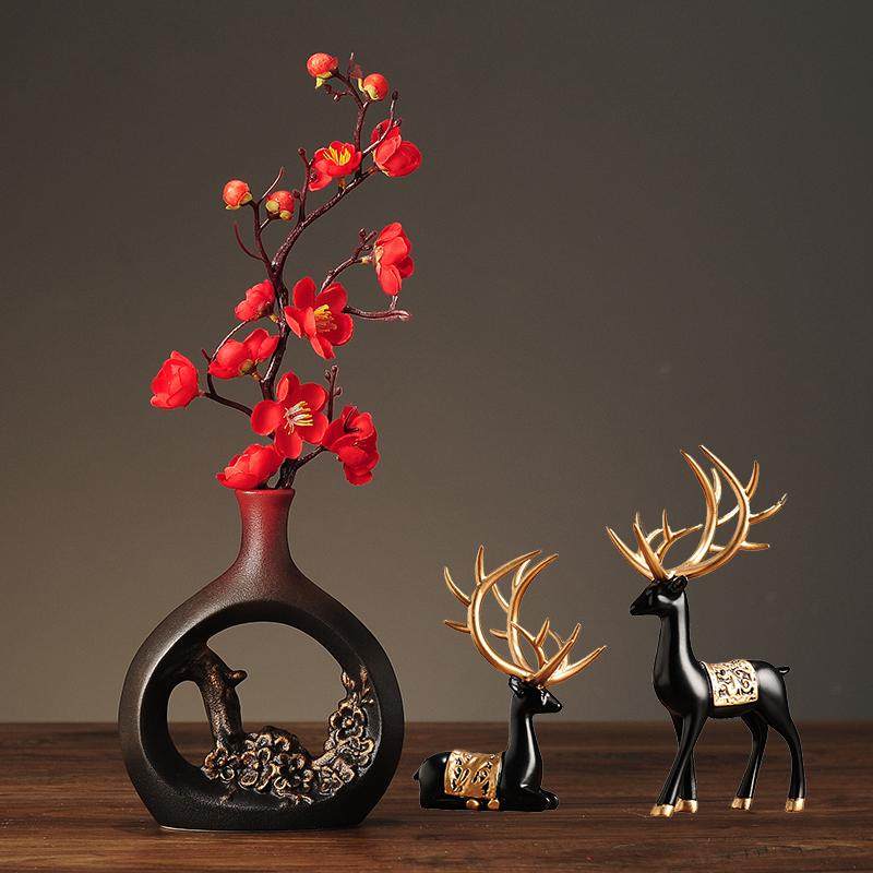 新中式摆件酒柜家居装饰品客厅家装软装工艺品电视柜摆设小创意无,家居饰品,装饰摆件,淘宝优惠券,粉丝福利购,淘宝优惠卷