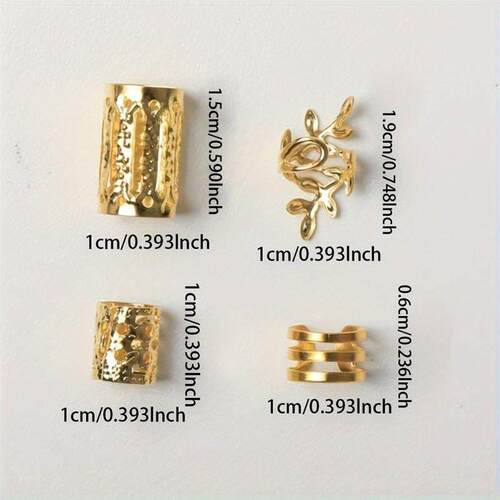 40pcs DIY wig dreadlocks accessories iron ring hollow hair