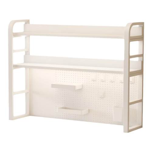 桌面收纳置物架办公桌书桌多层铁艺桌上学生家用电脑桌洞洞板书架