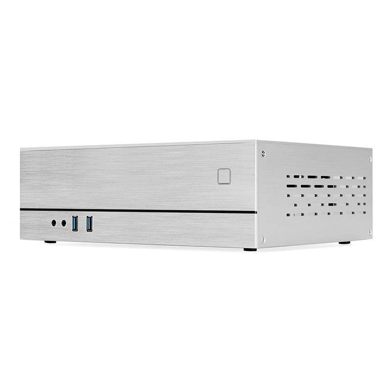 XQBOX A02铝外壳铁架构主机壳HTPC卧式ITX迷你小主机壳 半高显卡