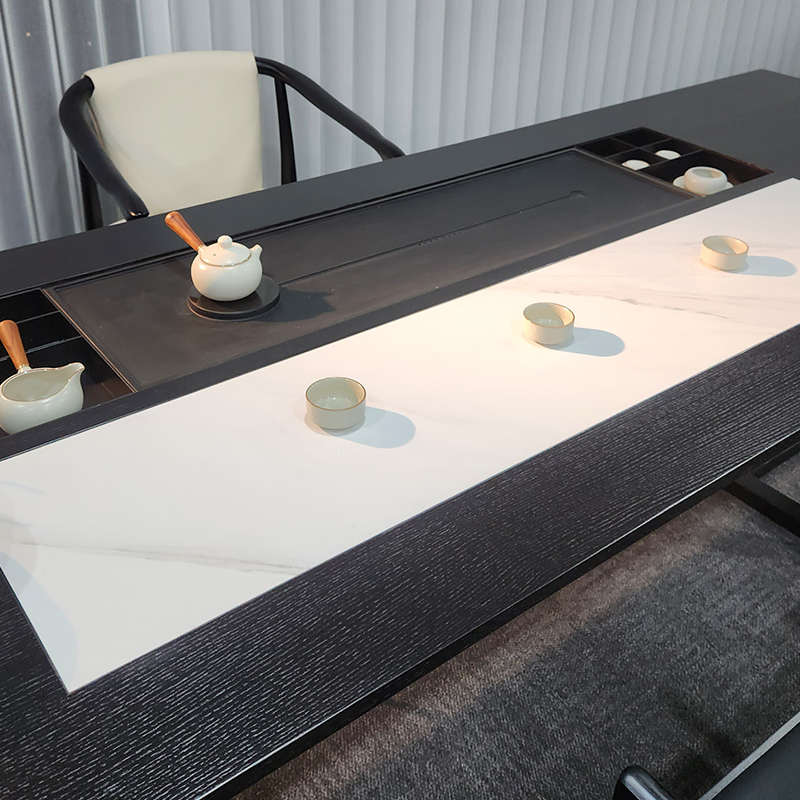 新中式实木茶室桌椅组合新款现代简约家用烧水壶一体式嵌入泡茶台