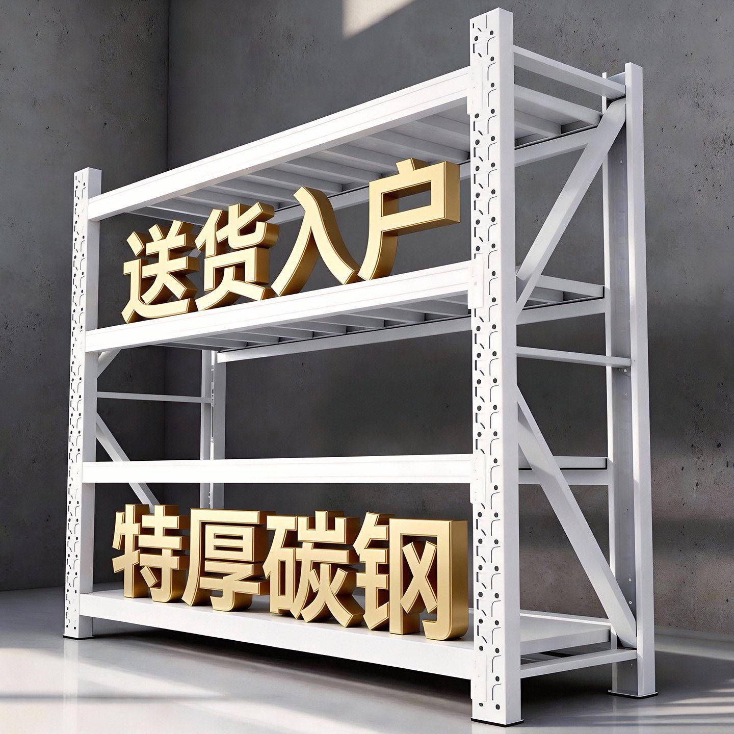 重型仓储货架置物架文具店多层货架快递超市家用储物架收纳铁架子