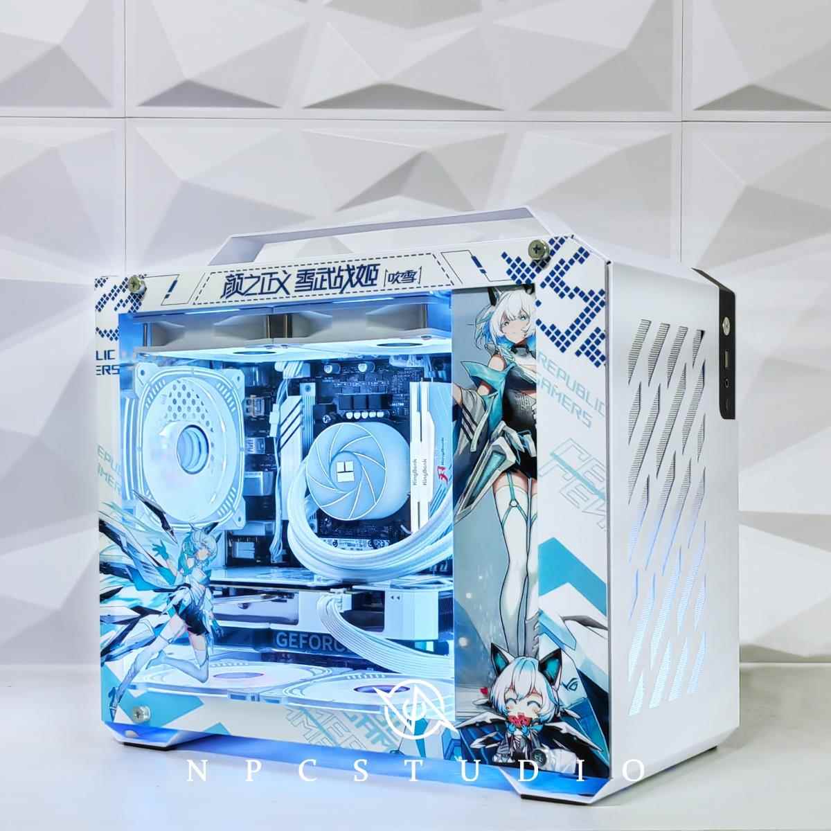 未知玩家X200背包桌面Matx侧透明240水冷Itx底盘C端口主题Uv定制A图片
