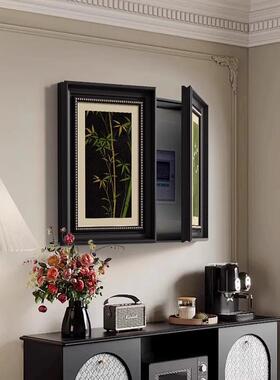 式复箱古高级感入户电表装饰画法开关配箱餐厅遮挡2025新款挂al20