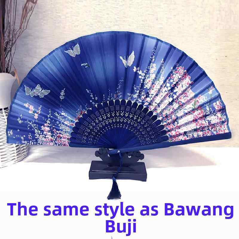 霸王别姬同款扇子折扇中国风古风男女式旗袍走秀网红学生舞蹈扇子