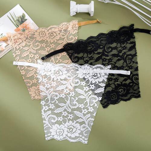 Anti-peeking chest cover, one-piece wrap-around tube top bra