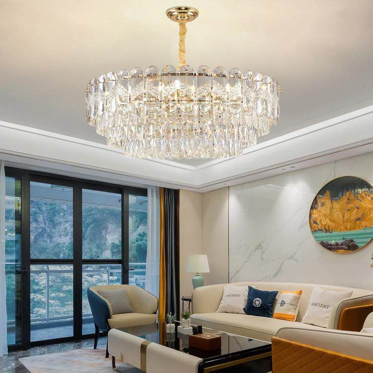 客厅主灯现代简约轻奢水晶灯别墅高端灯具大气餐厅吊灯2026年新款