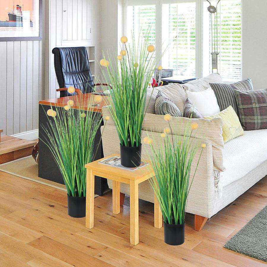 仿真单支芦苇洋葱草假草家居庭院装饰园林景观绿植仿真植物