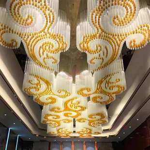 酒店大堂展厅祥云水晶吸顶灯宴会厅宾馆会所别墅样板间水晶吊灯具