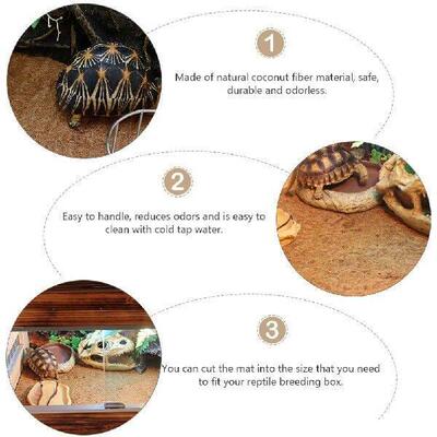 Animal Coconut Palm Mat Reptile Terrarium Liner Climbing