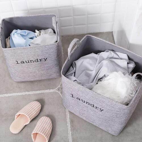 folding large size dirty clothes fabric basket laundry box