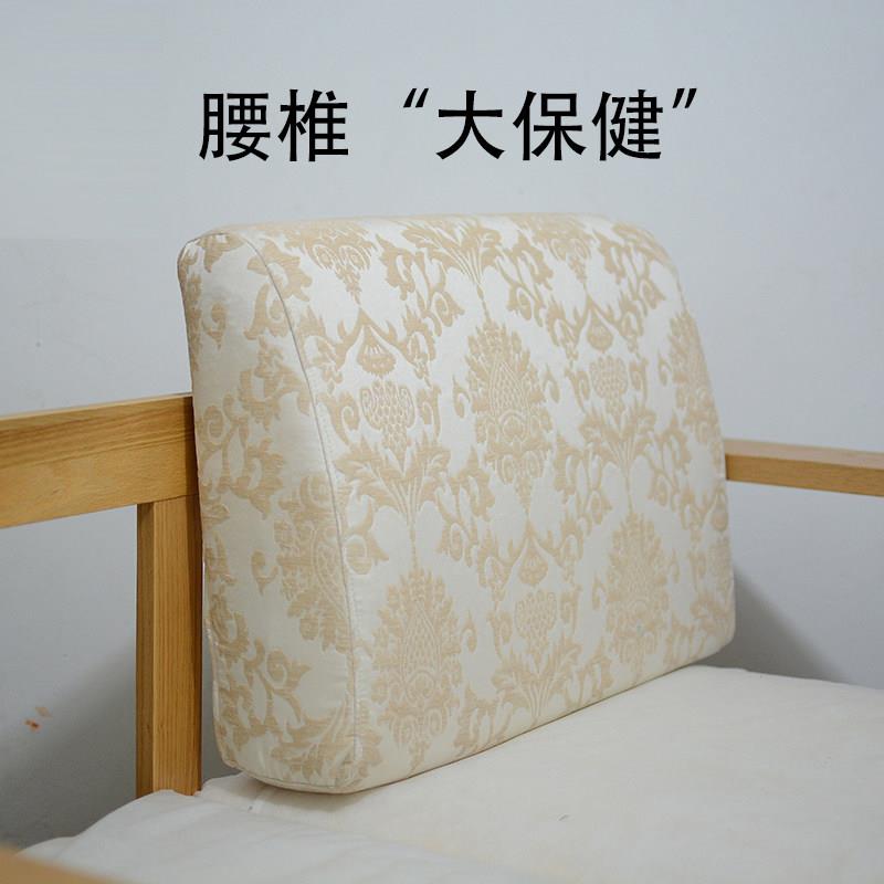 高密度海绵弧形靠背垫现代实木沙发硬靠背床头舒适靠枕硬靠垫定做