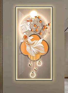 葫芦玄字关装饰画新中式简禄福入户进门XL-12走廊现代约挂画竖版