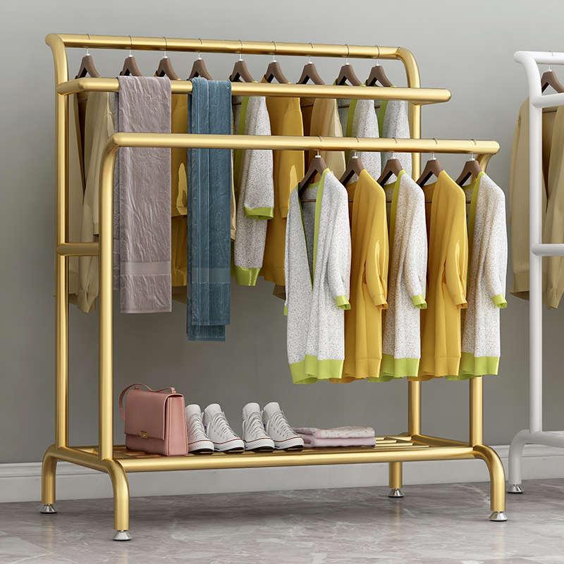 fc衣架卧室落地挂衣架衣帽架阳台晾衣架晒鞋被子大容量收纳衣服