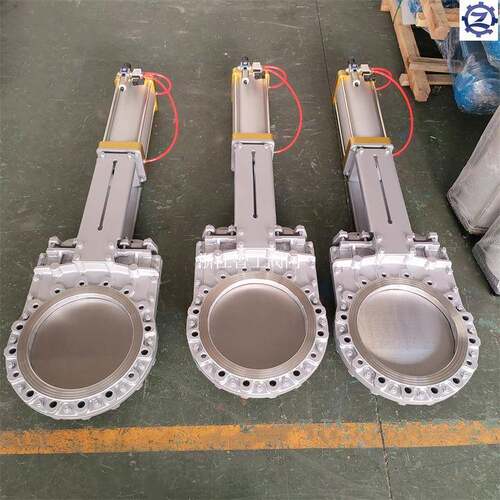 智工气动双向密封刀闸阀不锈钢浆液阀ZGLP67FX-10P-16PDN400
