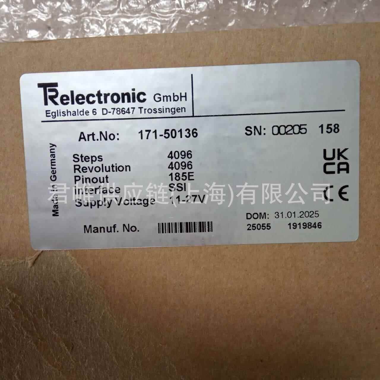 价格需核实TR编码器型号：CMS58M-00005